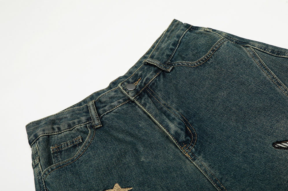 Fashion sports loose jeans