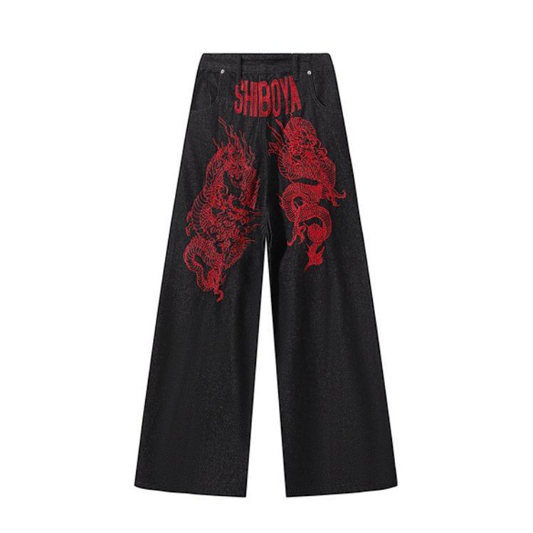Fashion sports loose jeans