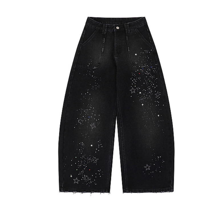 Fashion sports loose jeans