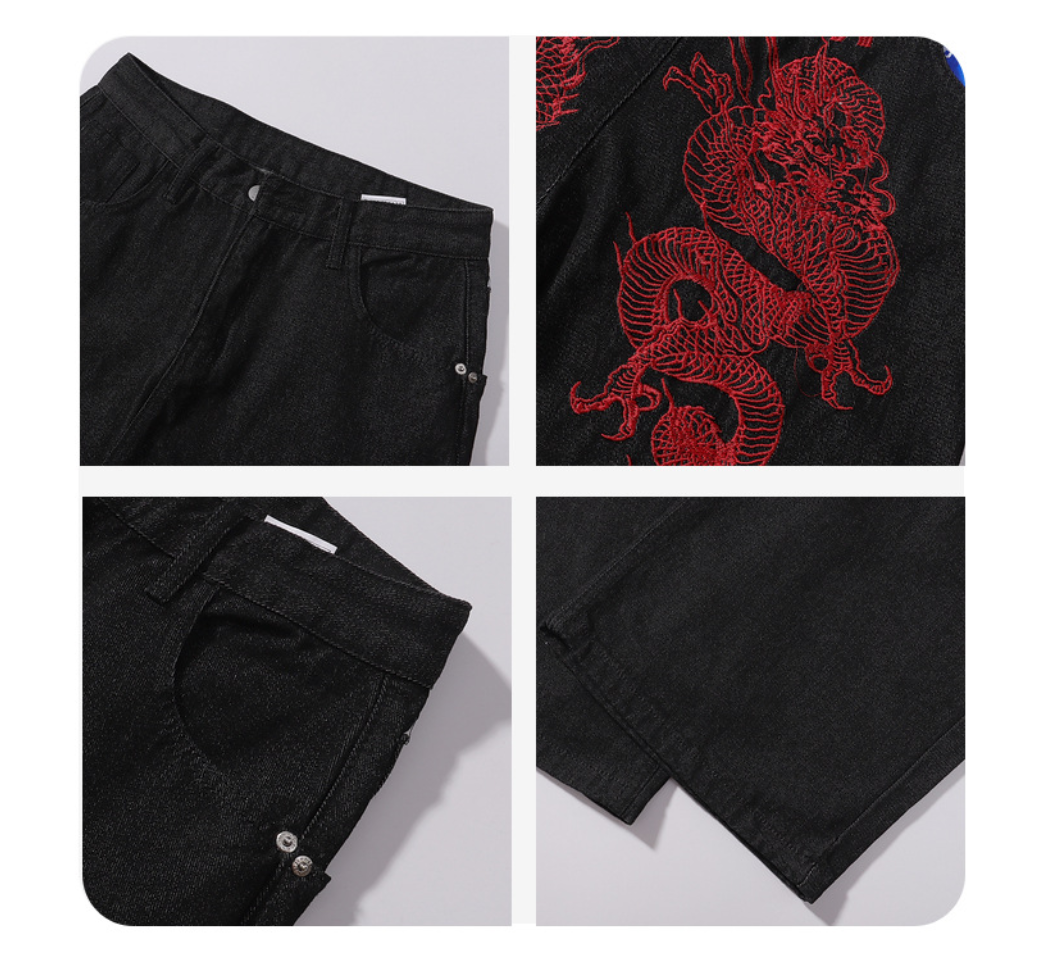 Fashion sports loose jeans