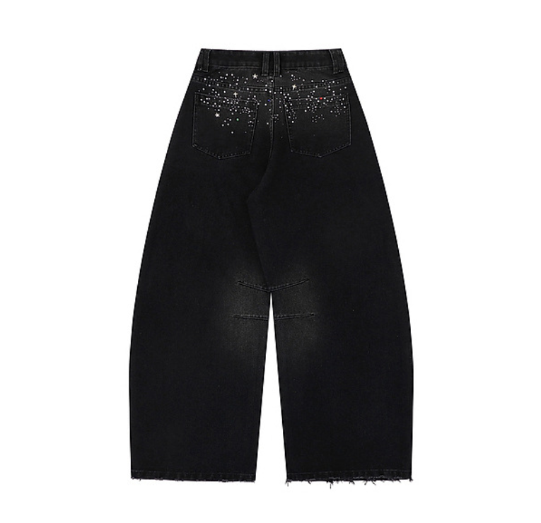 Fashion sports loose jeans