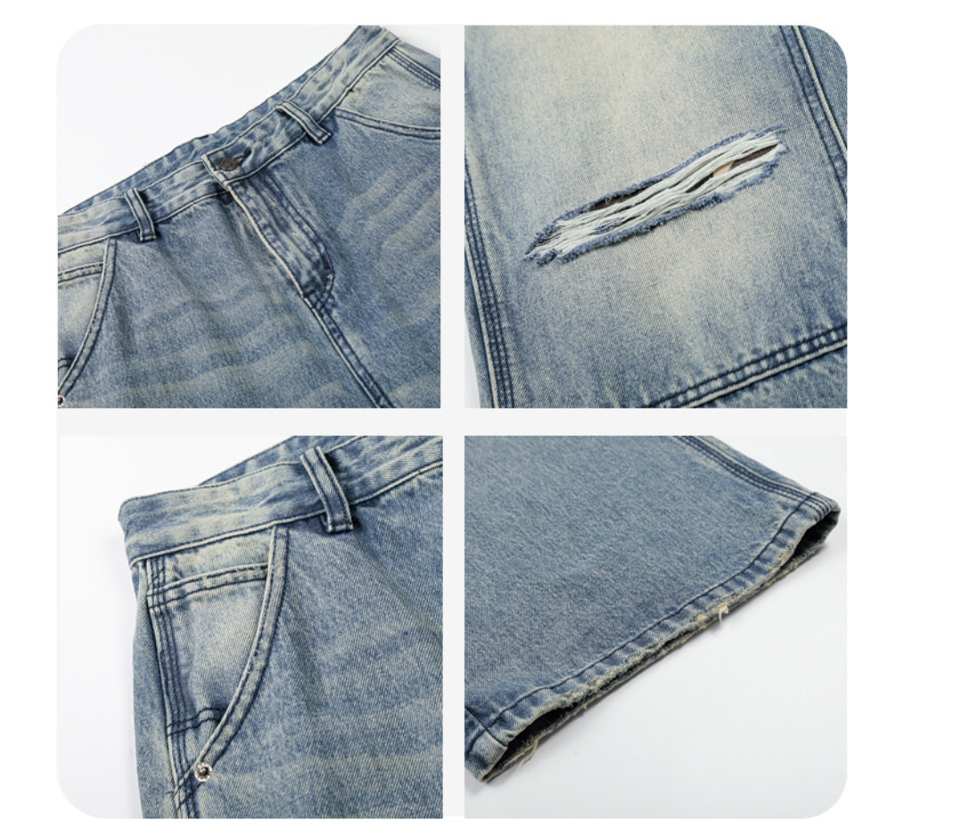 Fashion sports loose jeans
