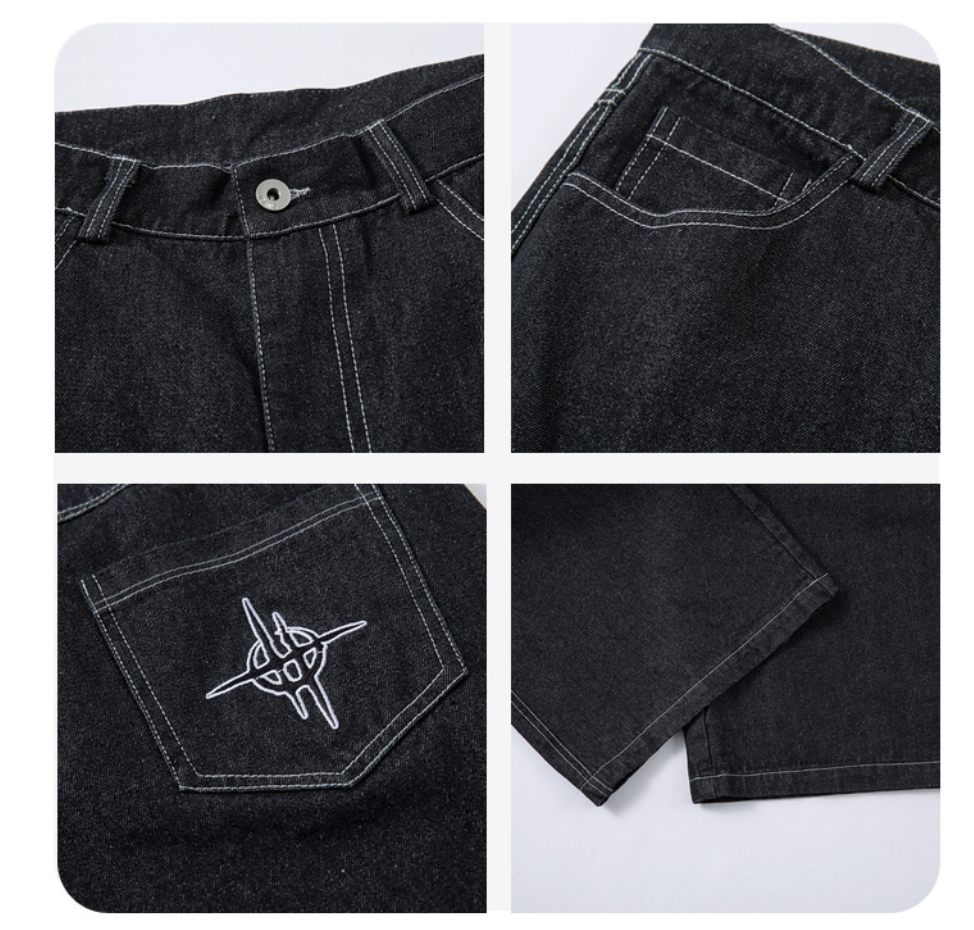 Fashion sports loose jeans