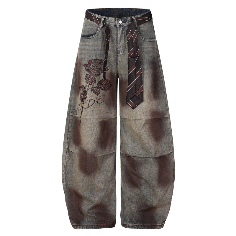 Fashion sports loose jeans