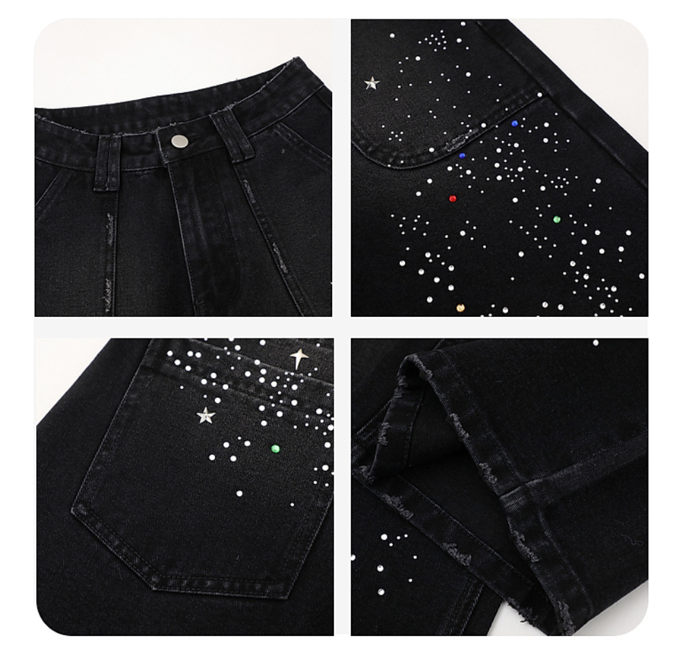 Fashion sports loose jeans
