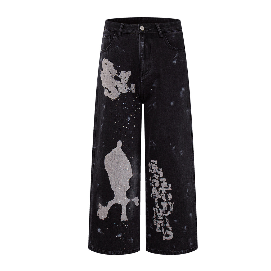 Fashion sports loose jeans